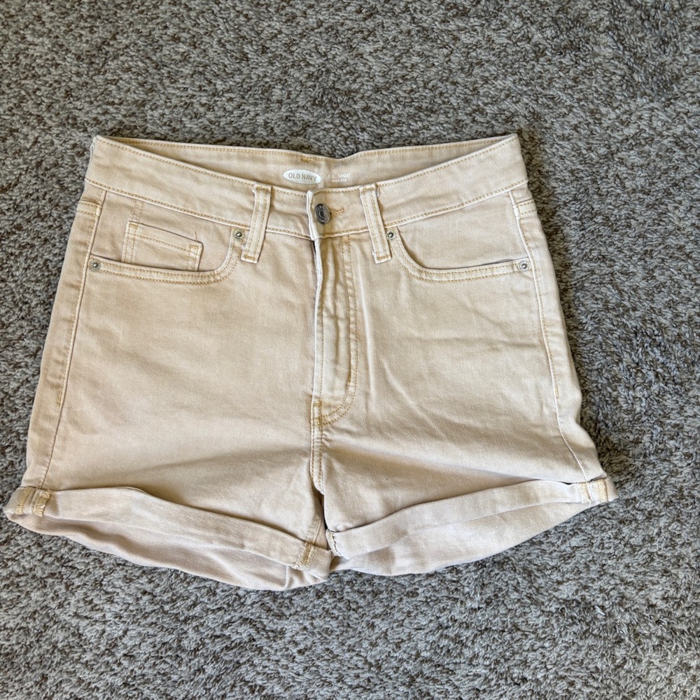 Women’s High Waisted Yellow Shorts